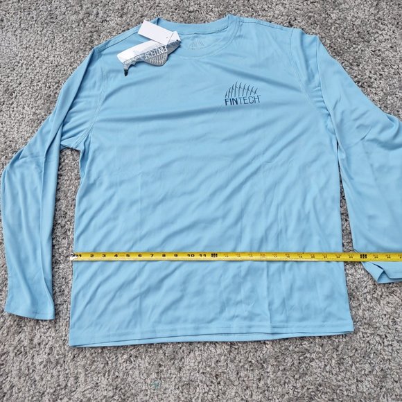 FinTech Long Sleeve Blue Shirt Quick Dry - Picture 8 of 9